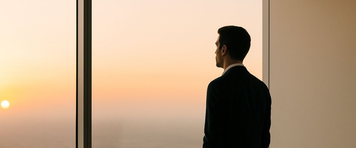 Heller, reduzierter Innenraum mit natürlichem Licht – Rückzugsort für Führungskräfte